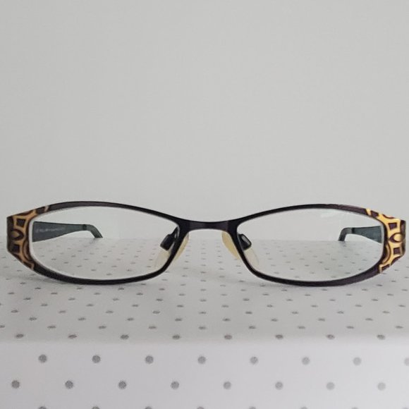 KLiiK Denmark 294 Women's Eyeglasses Grape Tangerine Retired Style Rectangular - Picture 2 of 14